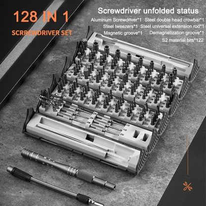 DIYzone™  Multi Functional Screwdriver Set 128 in 1