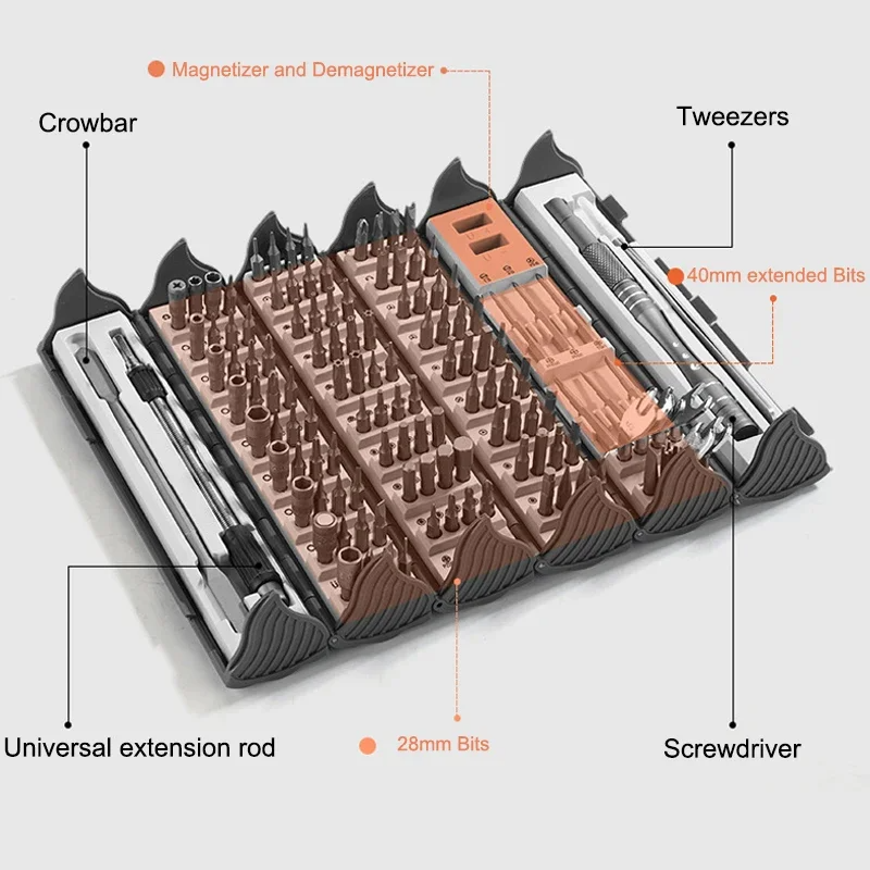 DIYzone™  Multi Functional Screwdriver Set 128 in 1