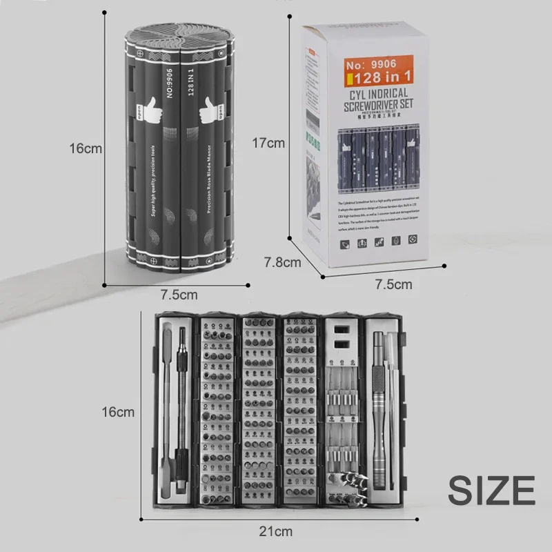 DIYzone™  Multi Functional Screwdriver Set 128 in 1